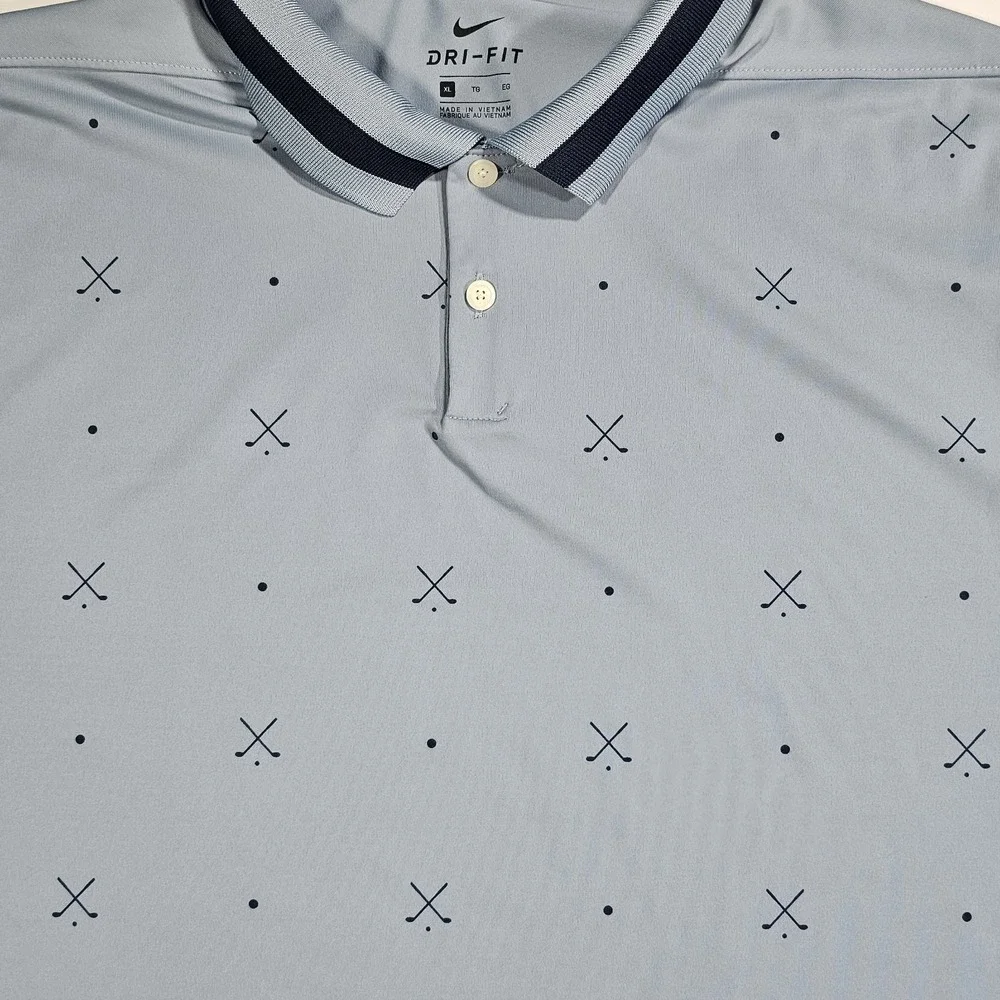 Nike Polo Shirt‎ Mens Golf Sz XL Stretch Dri-Fit Performance